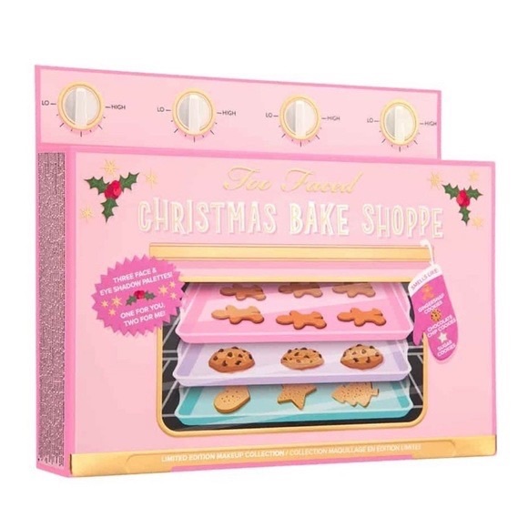 Too Faced 3 Piece Christmas Bake Shoppe Eyeshadow Palette Gift Set with Mascara - Picture 2 of 13